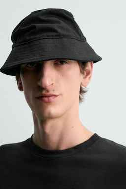 CAMISETA ALGOD?N - LINO  LIMITED EDITION / Negro - Zara фото 5