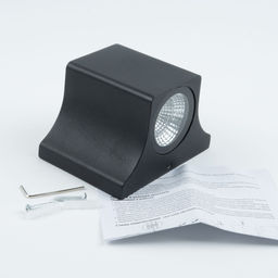 ULU-S24A-5W/4000K IP65 BLACK Светильник светодиодный уличный. Архитектурный накладной. Белый свет (4000K). Корпус черный. TM Uniel.