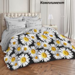 Комплект постельного белья Комплимент, поплин семейный