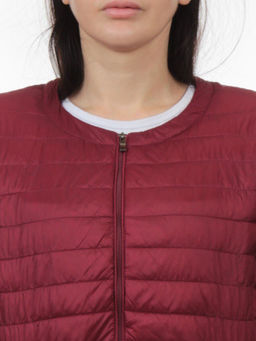 K-528 VINOUS Куртка демисезонная стеганая женская (70 гр. холлофайбер) - Fashion фото 4