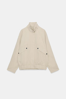 OVERSIZE HIGH NECK BOMBER JACKET - Zara фото 16