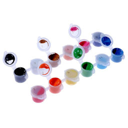 Краска акриловая «Яркость цветов», 12 цветов