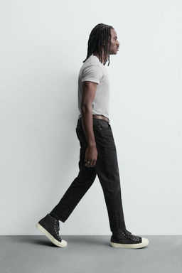 JEANS SLIM CROPPED FIT / Carb?n - Zara фото 5