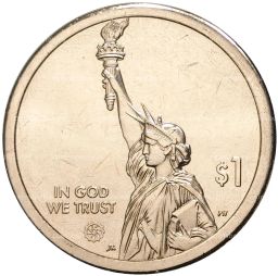 Монета 1 доллар 2021 года США P Американские инновации Эри-канал