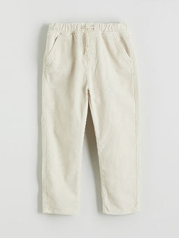 Beli Lastikli Erkek ?ocuk Kadife Pantolon