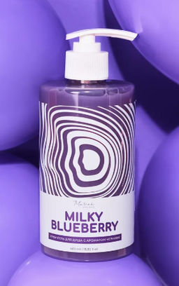 ### MARIEE LA COSMETIQUE д/душа крем-гель 460мл с ароматом черники Milky Blueberry дозатор