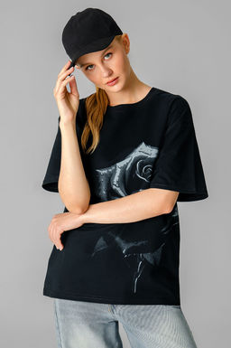 Арт. 31172 Футболка женская  44-52 (5 шт) Цвет:черный