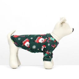 Кофта новогодняя для животных Подарки, размер M, зеленый (ДС 30, ОШ 26, ОГ 38 см) - Simaland фото 3
