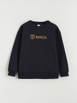 Barcelona Bask?l? Erkek ?ocuk Kal?n Sweatshirt