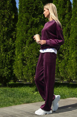 Женский велюровый костюм оверсайз Happyfox