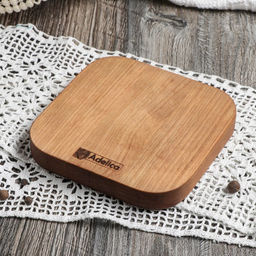 Подставка для яиц и кекса Adelica, 4 отделения, 13×13×1.8 см, дерево массив берёзы