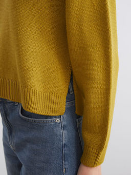 Bisiklet Yaka Oversize Kad?n Triko Kazak