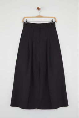 Siyah Onu Y?rtmacl? Dokuma Midi Etek TWOAW26ET00042 - Trendyolmilla фото 5