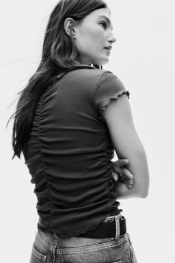 Top drapeado de algod?n - H&m фото 6