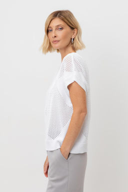 ЕВ 30193/белый джемпер жен