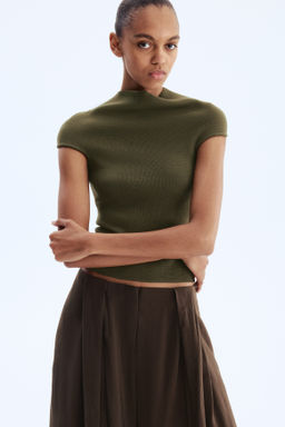 Top con cuello perkins - H&m фото 4