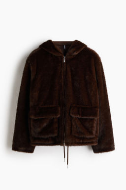 Chaqueta efecto pelo