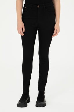 Женские черные джинсовые брюки - U.s. polo assn фото 2