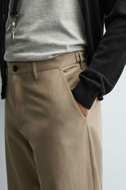 STRAIGHT-LEG CHINO TROUSERS - Zara фото 5