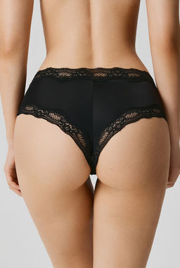 Infinity / Трусы боксер жен.в наборе из 3 шт Verne черный с бежевым - Infinity Lingerie фото 5