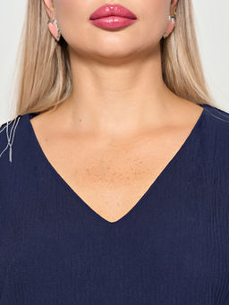 Платье 0349-1п тёмно-синий - Dora фото 30