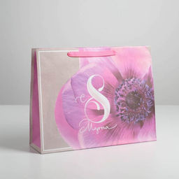 Цена за 3 шт. Пакет крафтовый горизонтальный Волшебный праздник, L 40 31 11.5 см