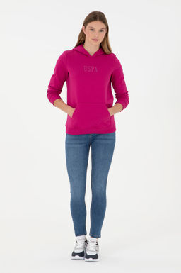Женский базовый свитшот цвета фуксии Неожиданная скидка в корзине - U.s. polo assn фото 4