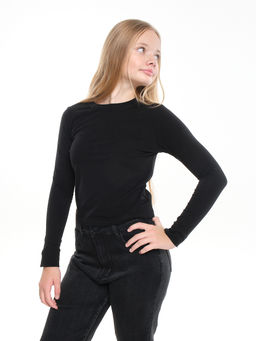 Лонгслив трикотажный для девочки 22-7700 белый - Mini maxi фото 12