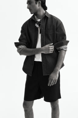 Pantal?n corto de lino Relaxed Fit - H&m фото 9
