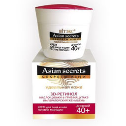 Витекс Секреты Азии Идеальная кожа Крем для лица и шеи против морщин дневной 40+ 45мл