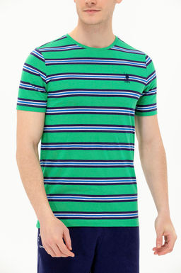 U. S. Polo Assn Мужская зеленая футболка с круглым вырезом - U.s. polo assn фото 6