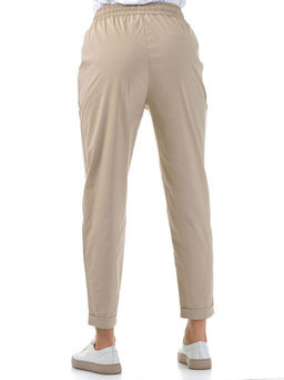 Хлопковые комфортные брюки резинка по поясу  ЦВЕТ БЕЛЫЙ! - А+б коллекция фото 5