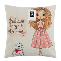 Наволочка декоративная Этель Девичьи историиМечты 40х40 см, велюр  фото 5