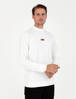 Beyaz Regular Fit Sweatshirt