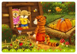 Собери картинки по цифрам и цветам. ДружиМишки - Робинс фото 5