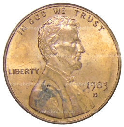 1 цент 1983 года D США
