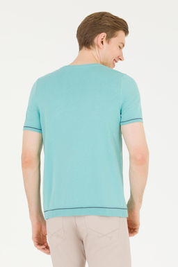 U. S. Polo Assn Мужской мятный трикотаж с круглым вырезом - U.s. polo assn фото 5