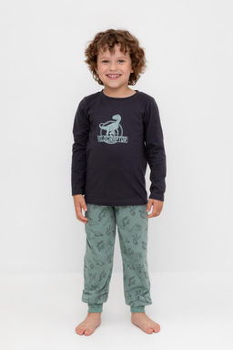 Crockid _ К 1606/графит,дино друзья пижама дет  фото 5