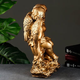 Фигура гипс Ангел и Фея стоя, бронза, 20?30?36 см