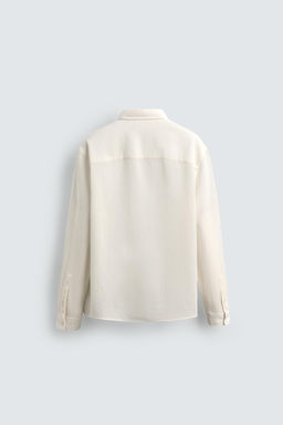 TEXTURED CHECK SHIRT - Zara фото 7