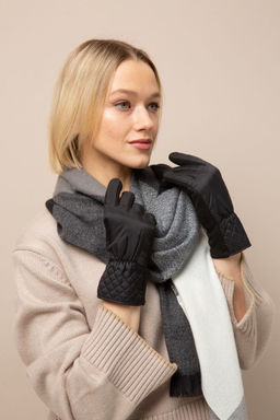 Перчатки из полиэстера черного цвета