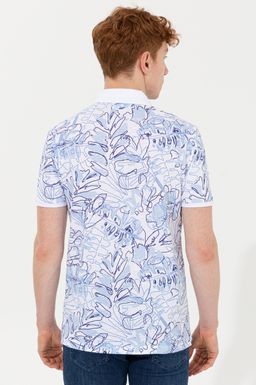 U. S. Polo Assn Мужская синяя футболка с воротником-поло - U.s. polo assn фото 5