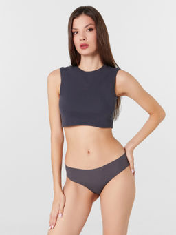 Цена за 2 штуки! Трусы-слипы женские графитовые графитовый 412749