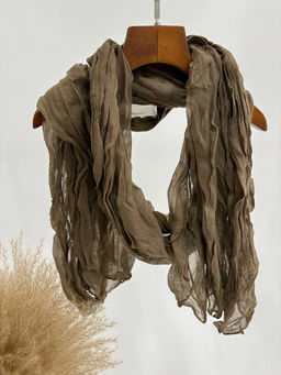 Палантин 180*85см однотонный 33-0001 кофе с молоком