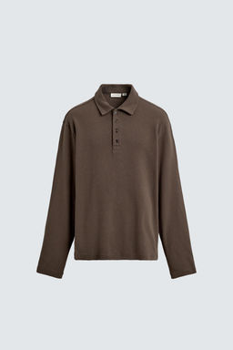 BRUSHED TEXTURED POLO SHIRT ORIGINS - Zara фото 15