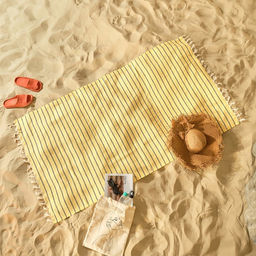 Пештемаль Полосы 100х180 см, жёлтый - Lovelife фото 8