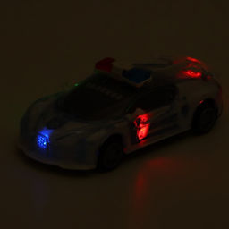 Машина инерционная Crazy race, полиция, русская озвучка, свет, цвет белый - Автоград фото 4