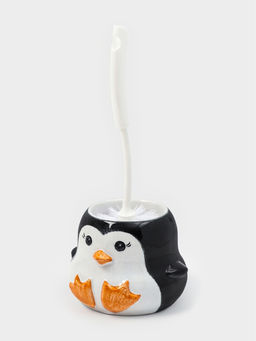 Ёршик для унитаза с подставкой «Пингвин», фарфор