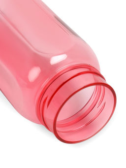 Бутылка для воды спортивная, прозрачная, 450 мл, 20×8 см, пластиковая, розовая
