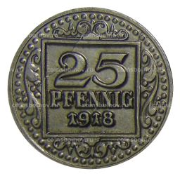 25 пфеннигов 1918 года Германия  Нотгельд Мюнстер